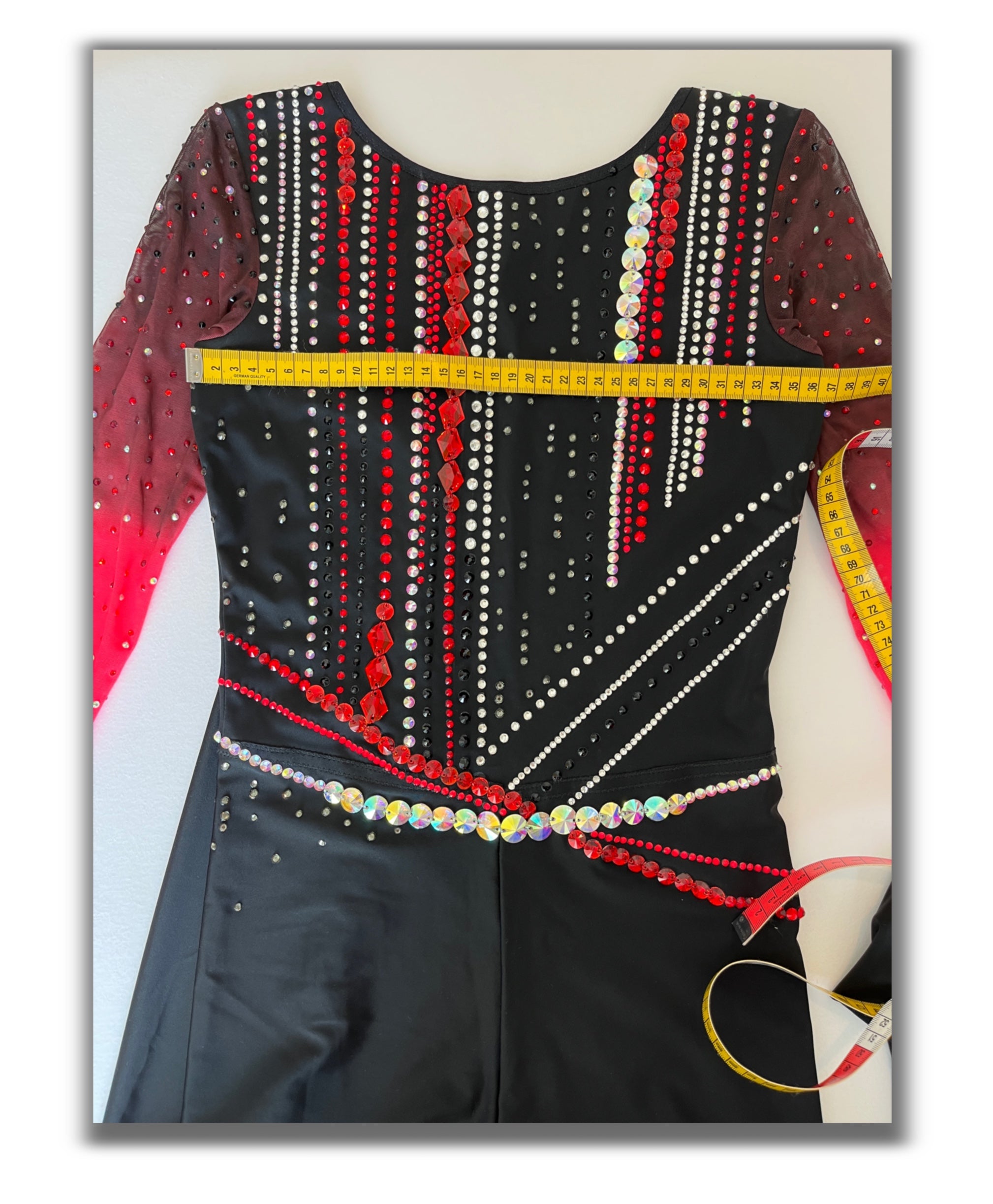 Black & Red Power – Jumpsuit Leotard