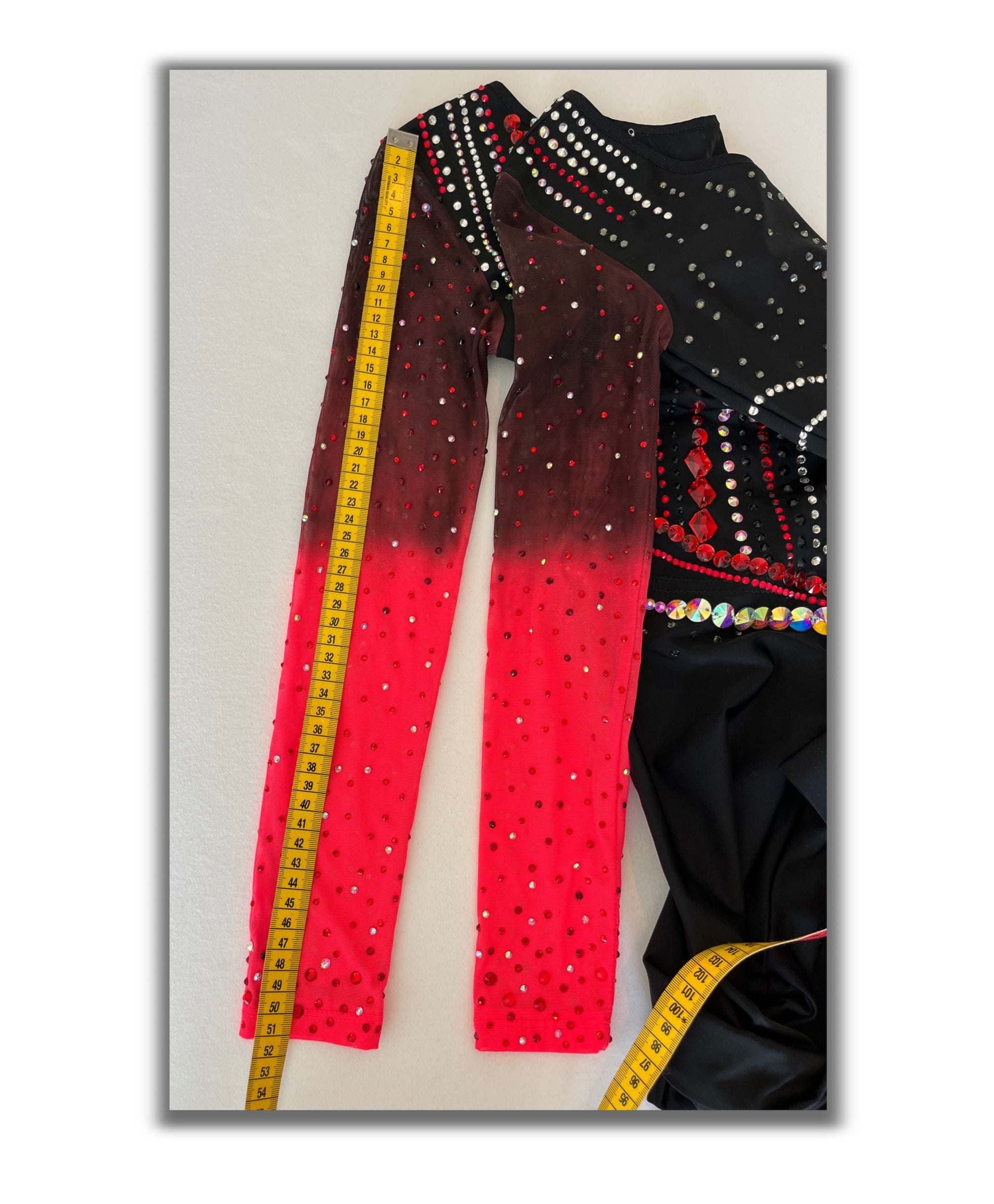Black & Red Power – Jumpsuit Leotard
