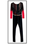Black & Red Power – Jumpsuit Leotard