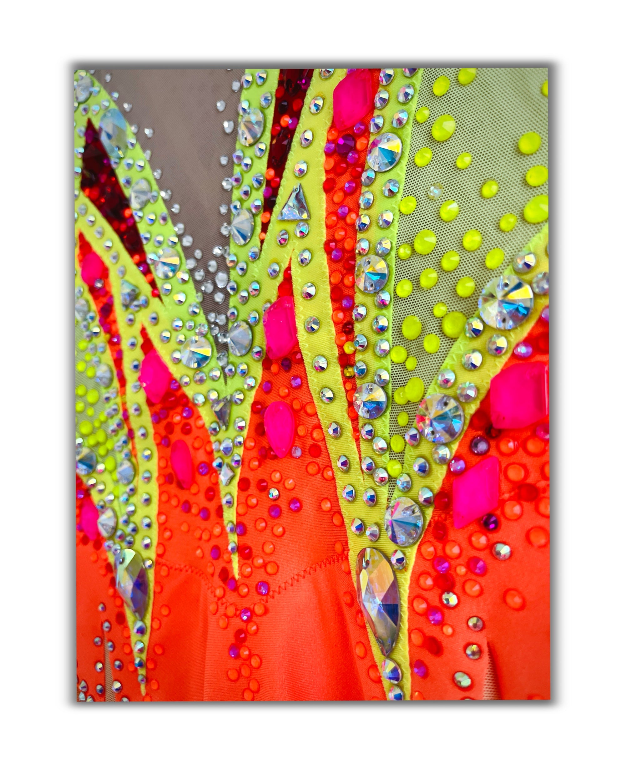 Neon Flame – Competition Leotard