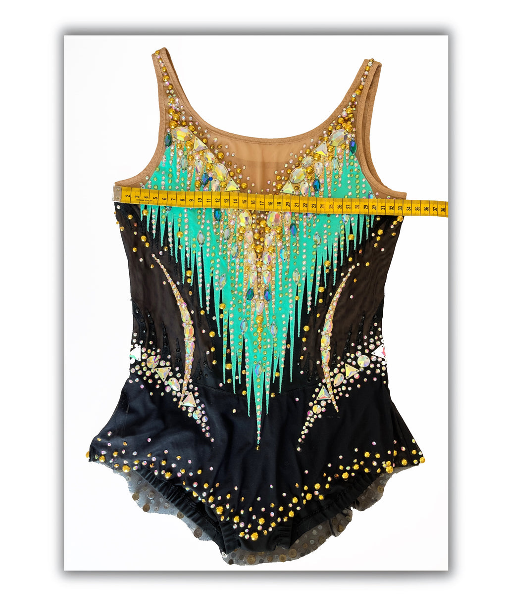 Turquoise Gold Energy – Competition Leotard