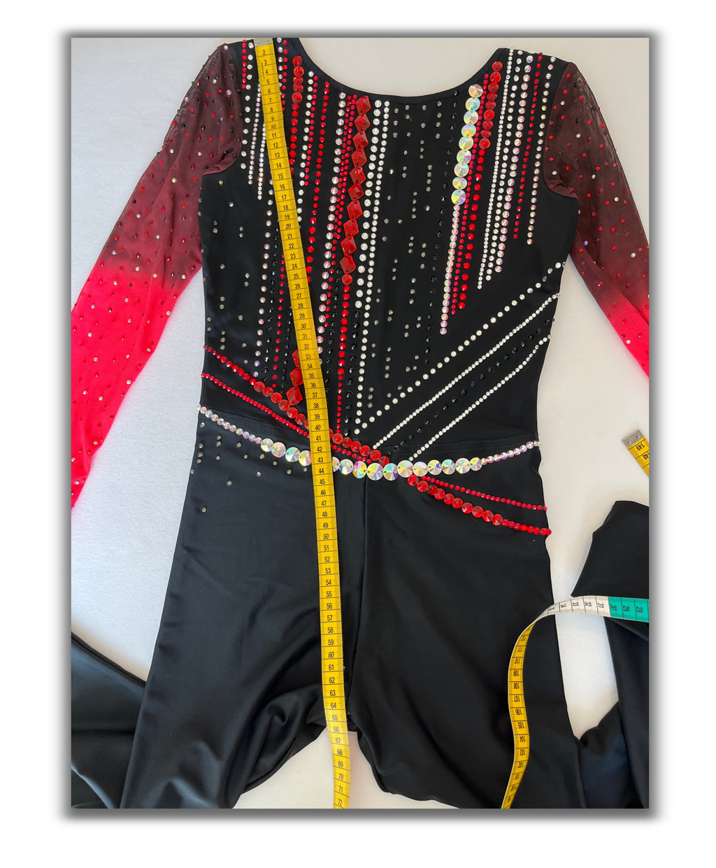Black & Red Power – Jumpsuit Leotard
