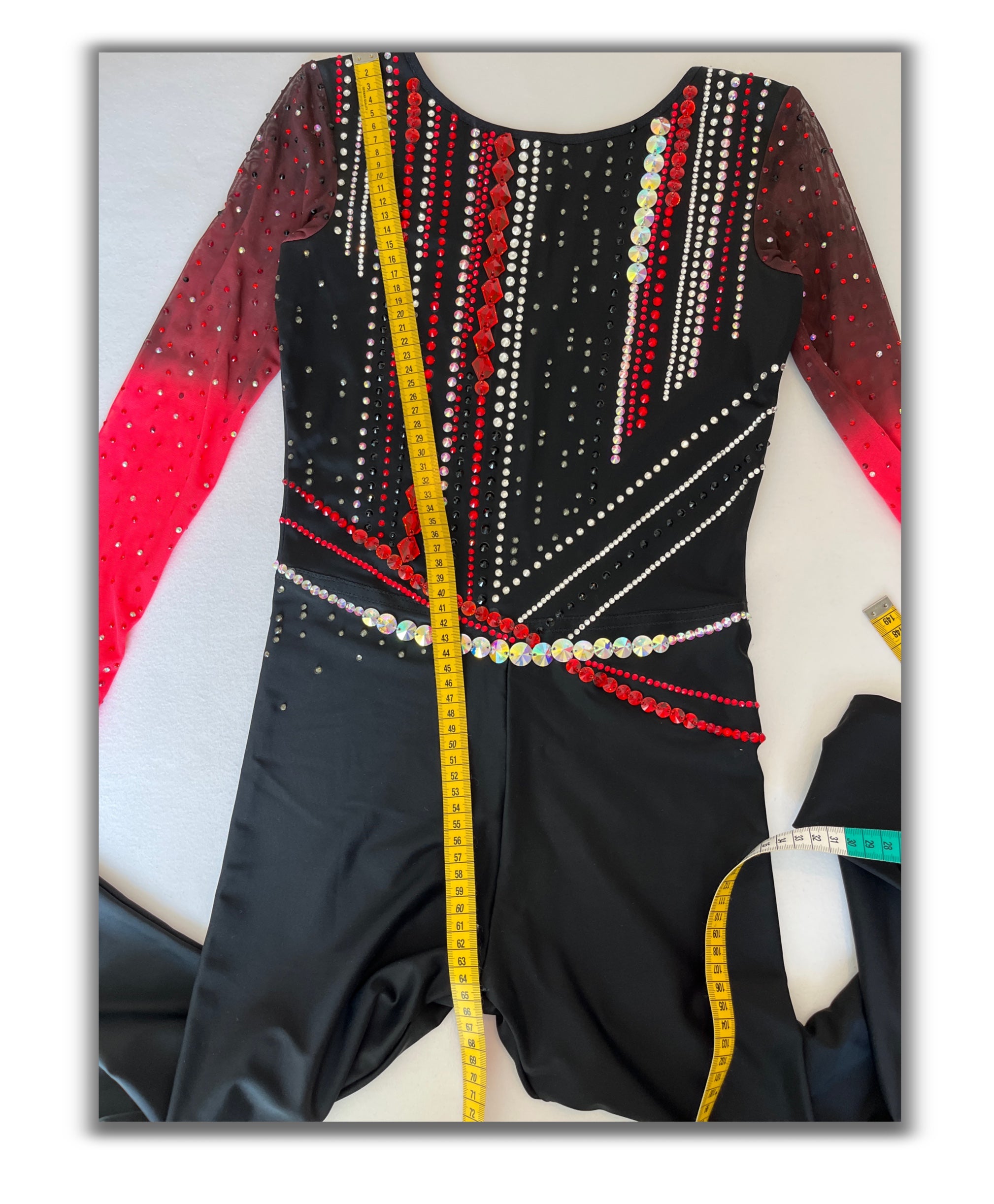 Black & Red Power – Jumpsuit Leotard