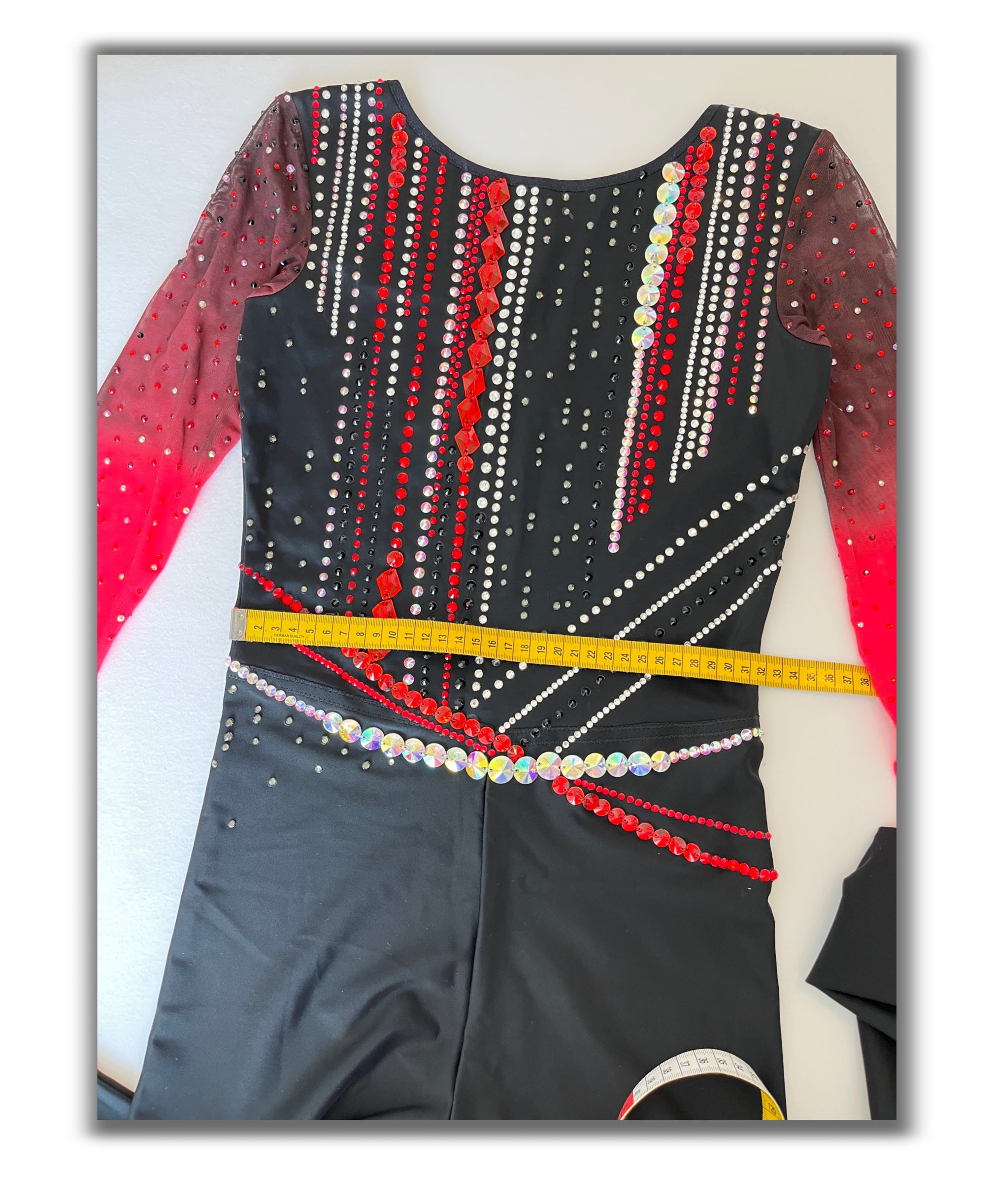 Black & Red Power – Jumpsuit Leotard