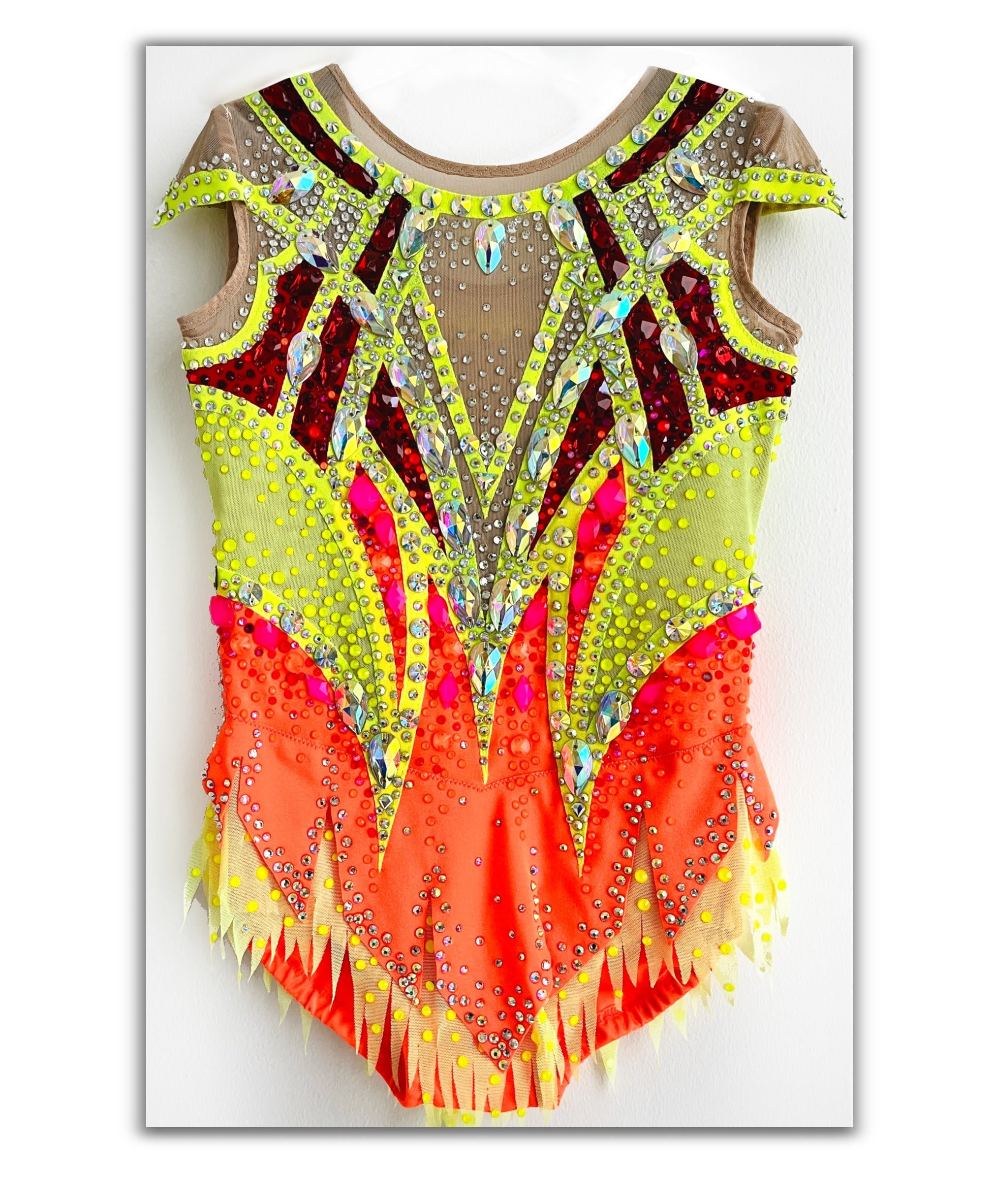 Neon Flame – Competition Leotard