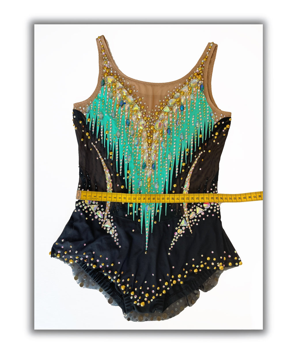 Turquoise Gold Energy – Competition Leotard