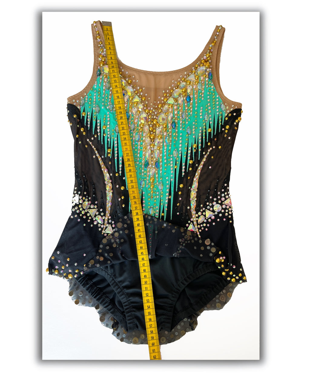 Turquoise Gold Energy – Competition Leotard