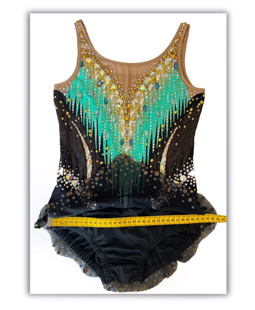 Turquoise Gold Energy – Competition Leotard