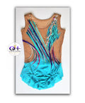 Turquoise Spark - Competition Leotard