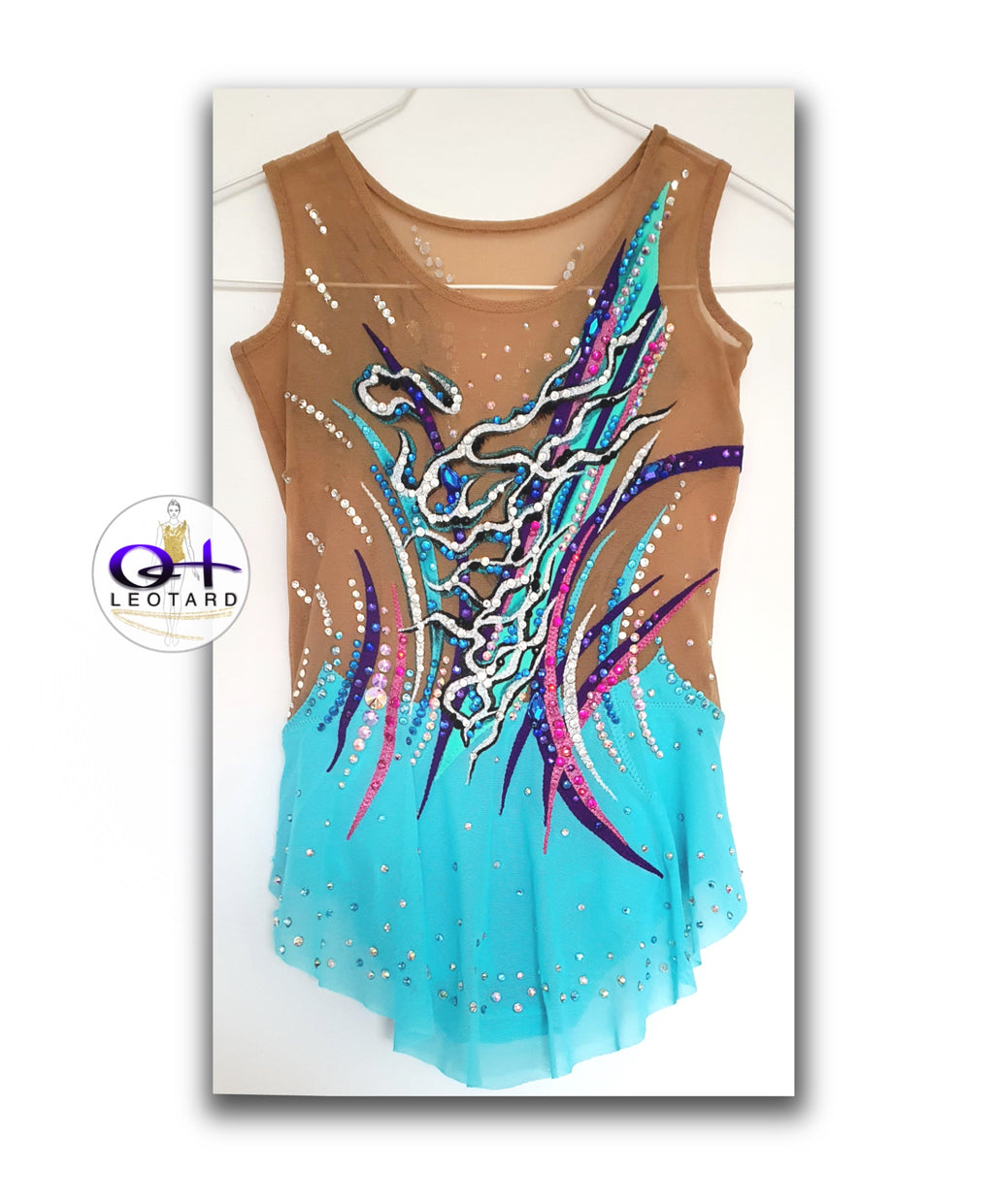 Turquoise Spark - Competition Leotard