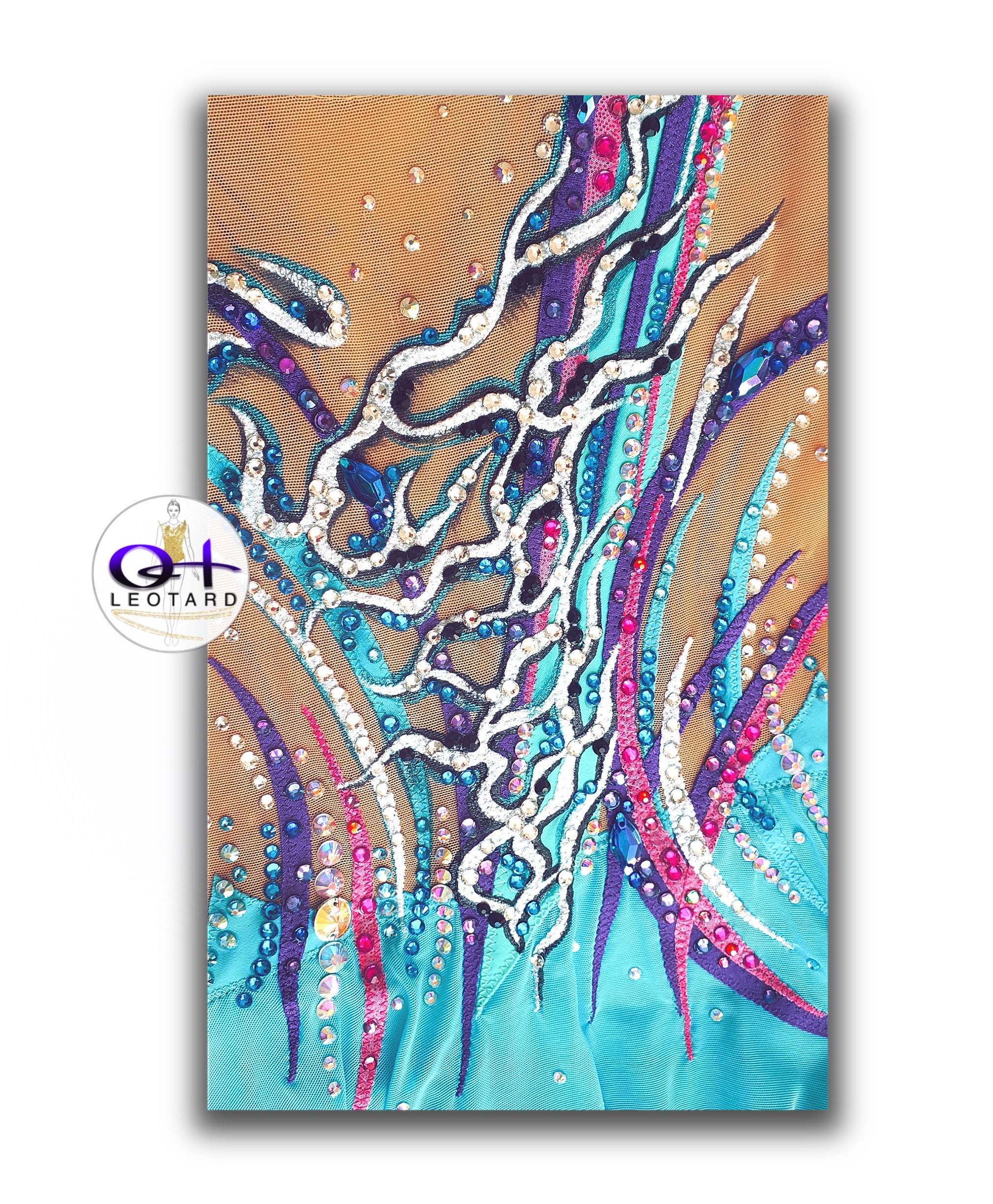 Turquoise Spark - Competition Leotard