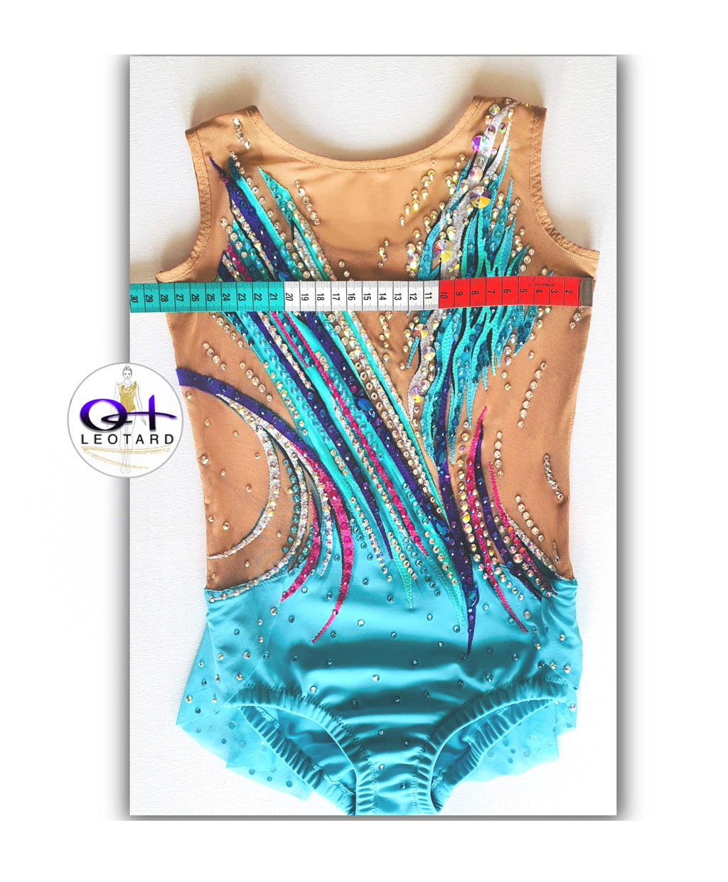 Turquoise Spark - Competition Leotard
