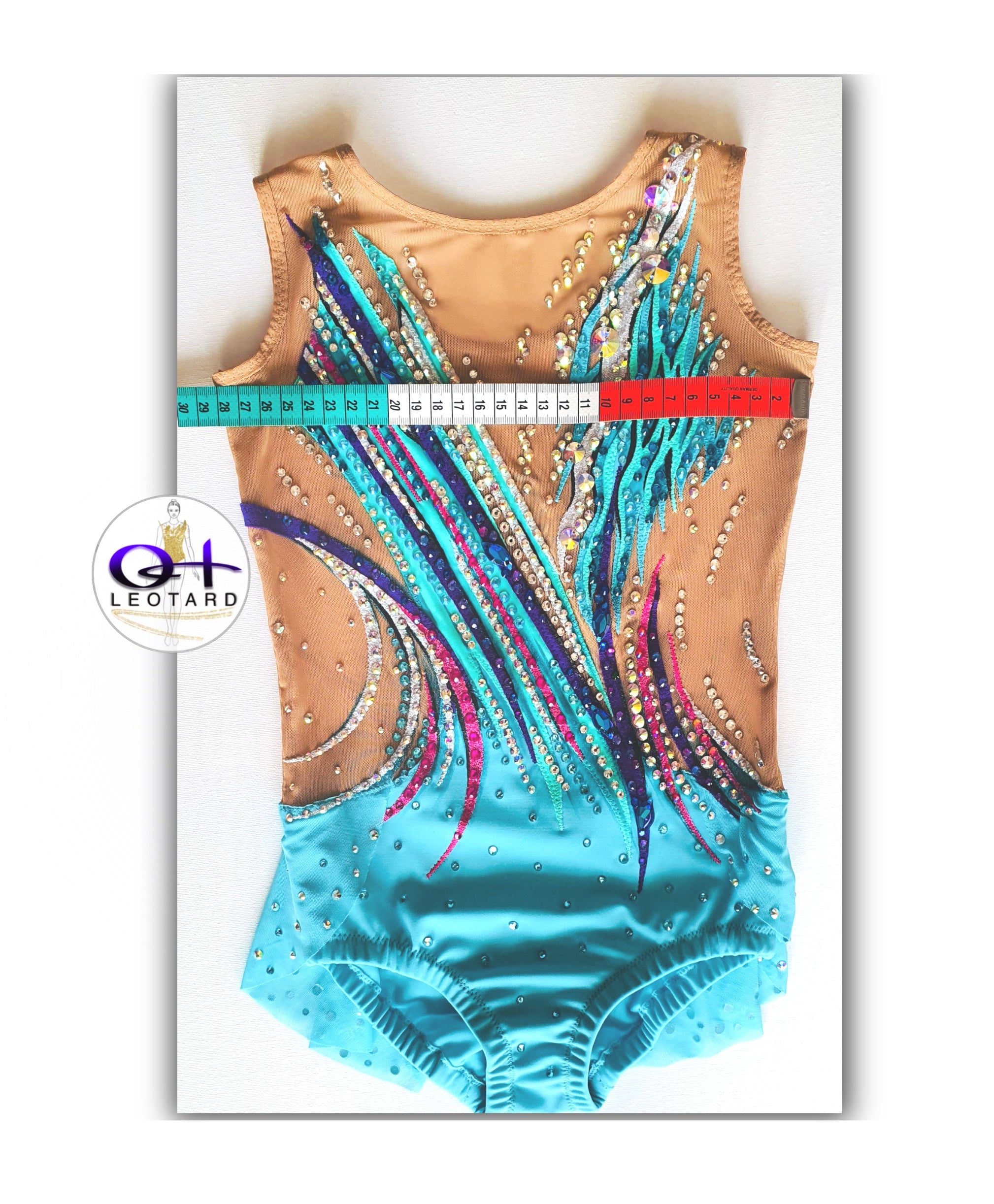 Turquoise Spark - Competition Leotard