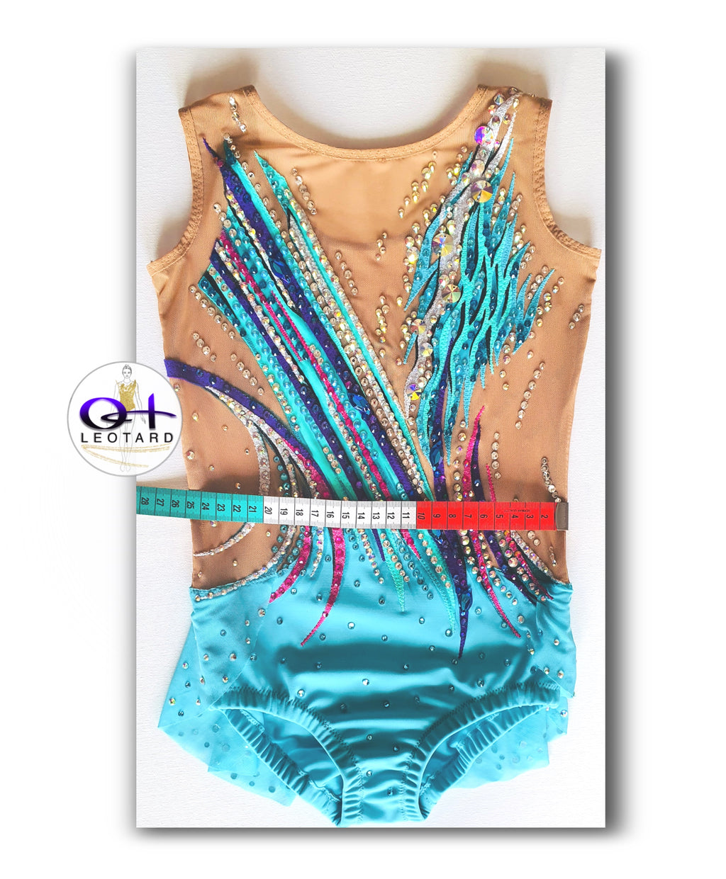 Turquoise Spark - Competition Leotard