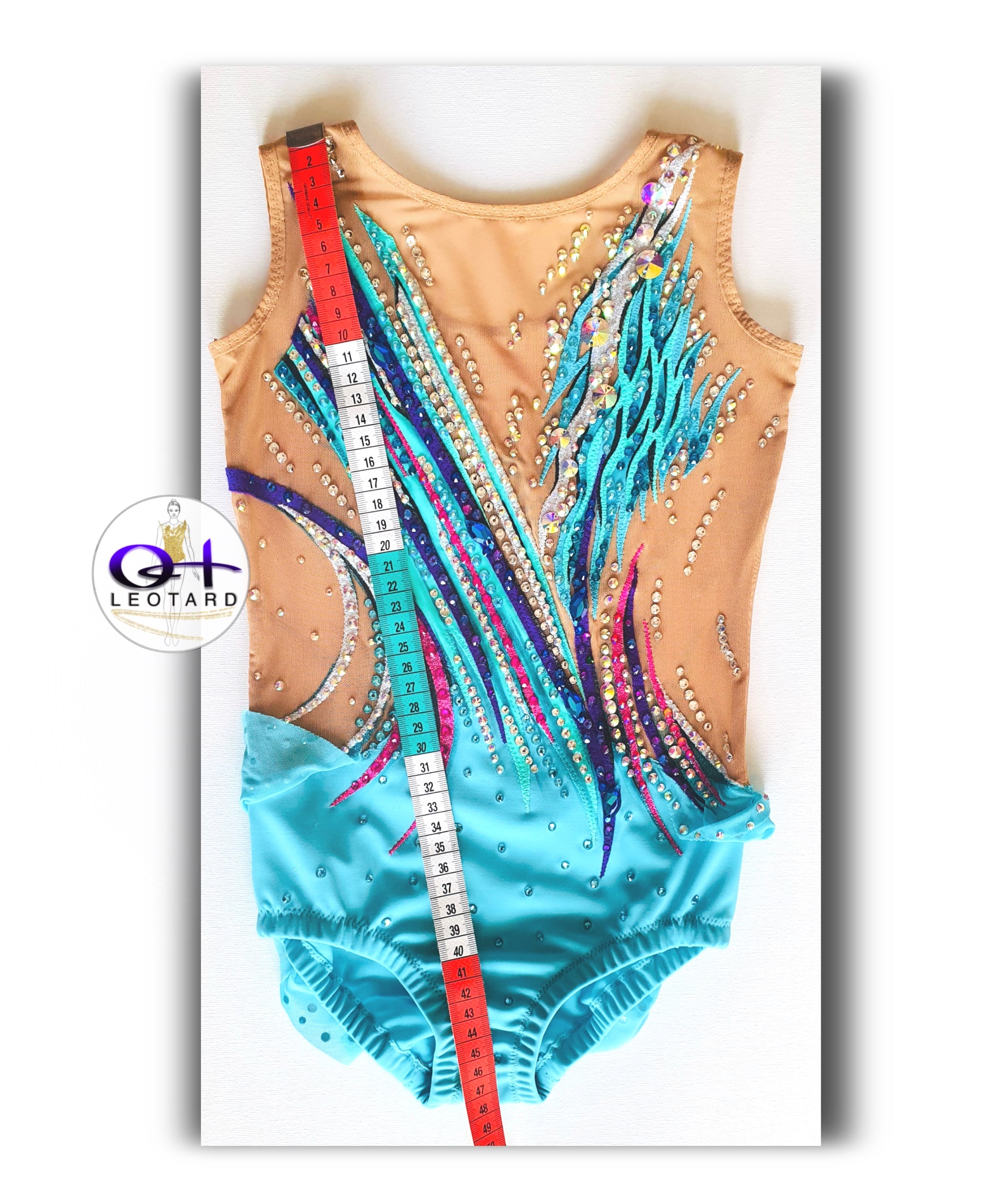 Turquoise Spark - Competition Leotard