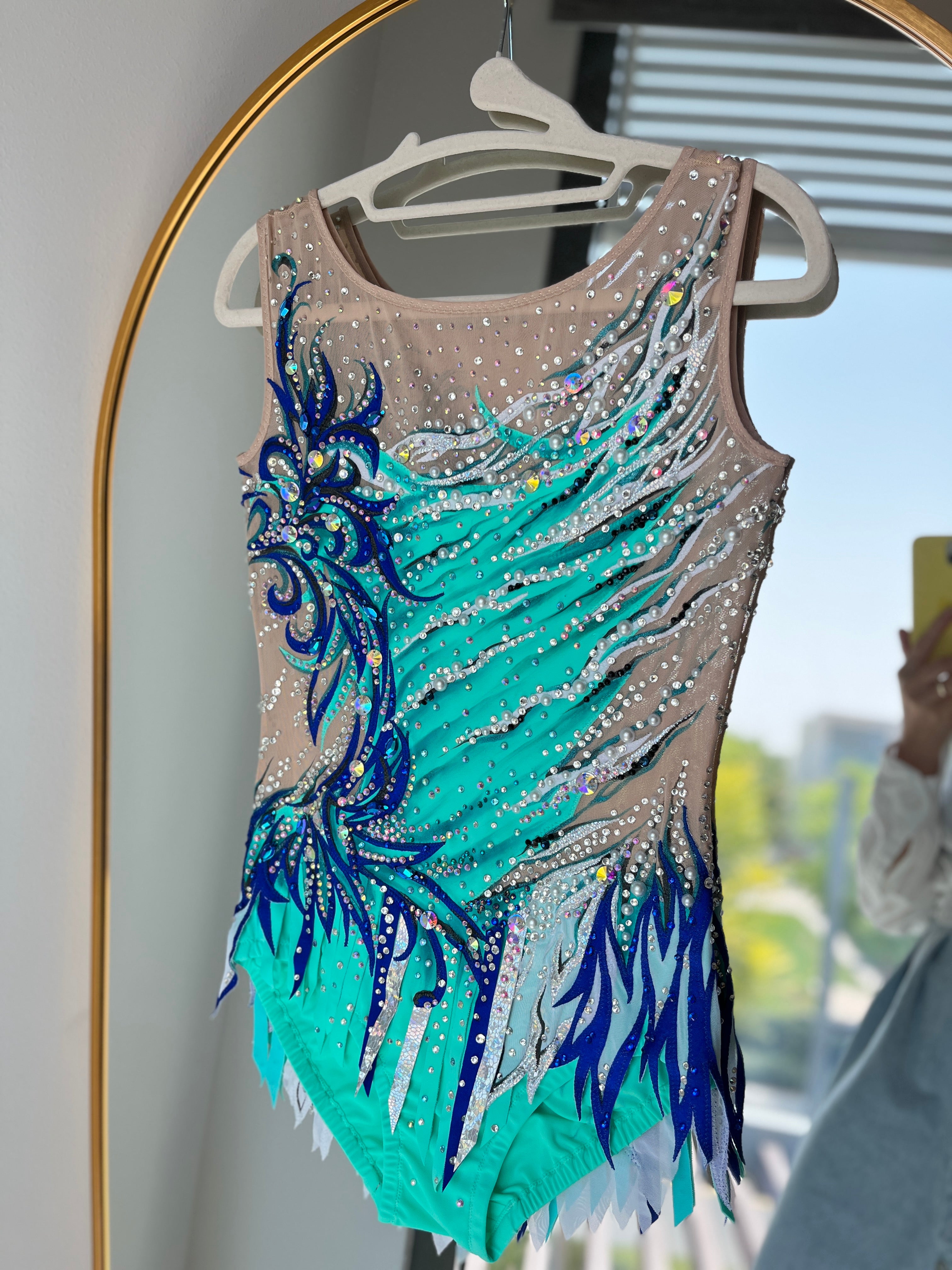 Emerald Flow – Couture Competition Leotard